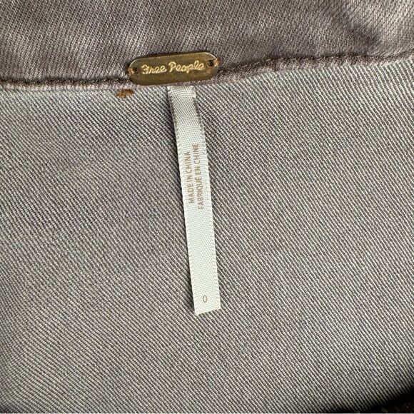 Free People Black Zip Up Denim Pencil  Mini Skirt - Picture 8 of 8